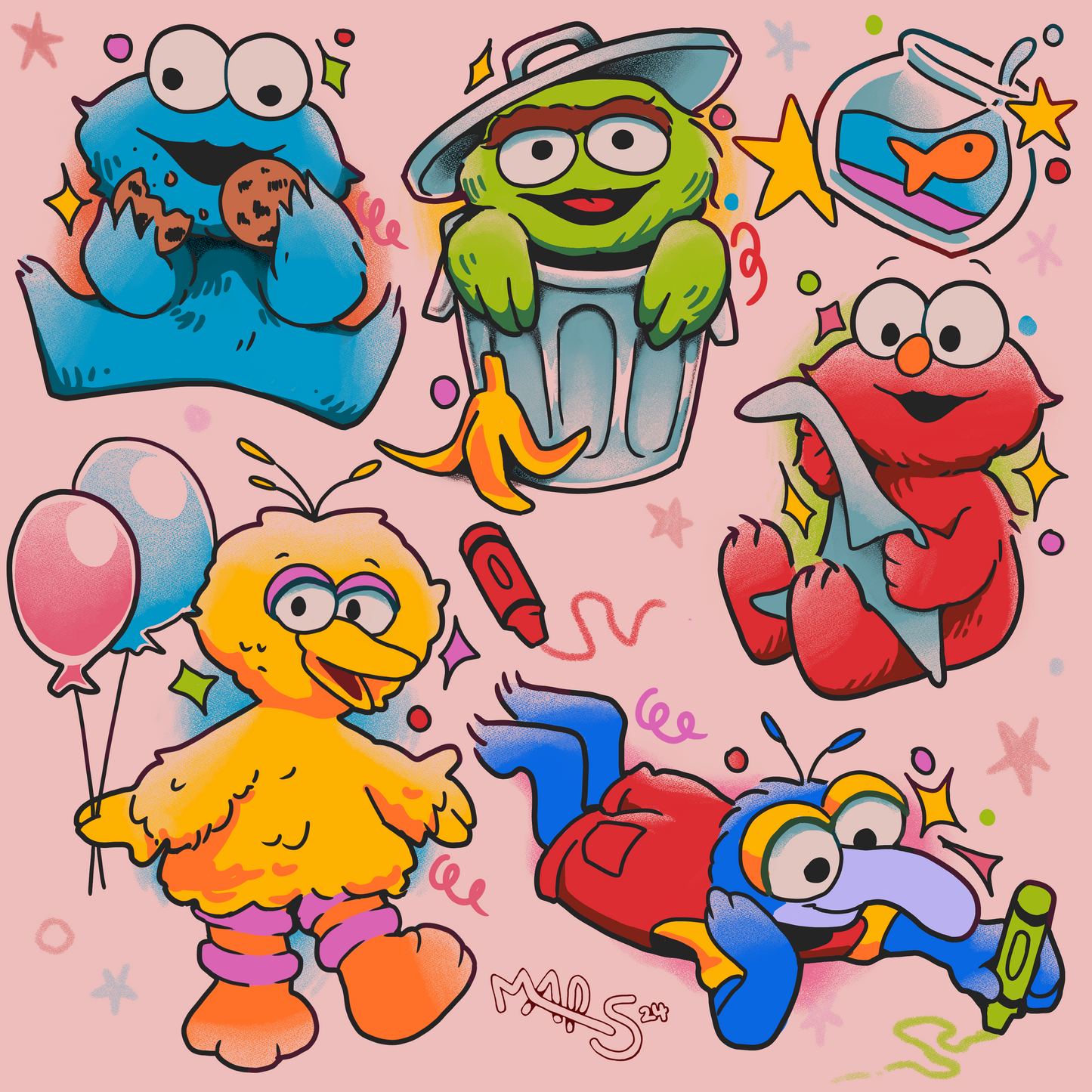 Sesame Street Print