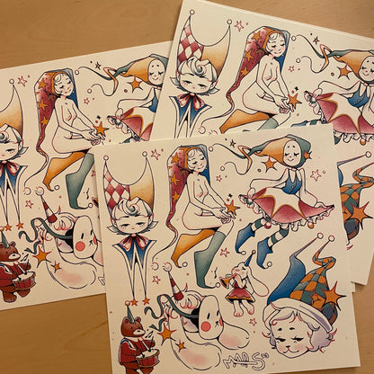 Primary Jester Print