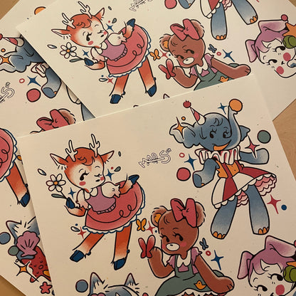 Summer Pals Print