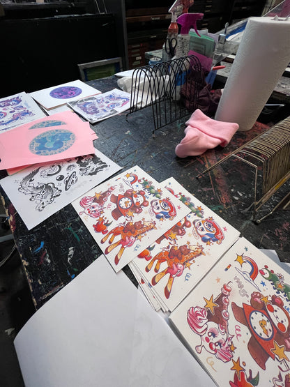 Cat Girl Diet Risograph Print