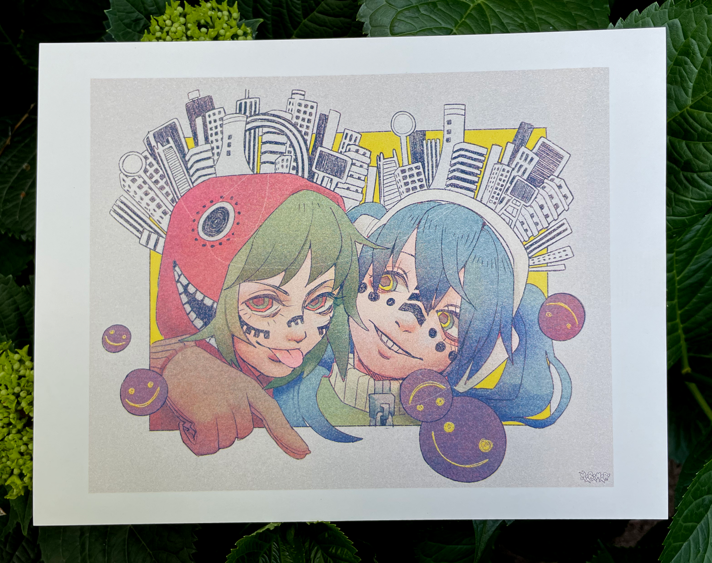 Matryoshka Risograph Print