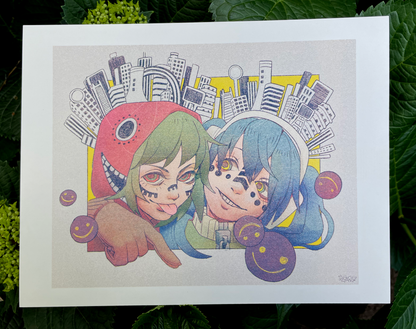 Matryoshka Risograph Print