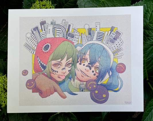 Matryoshka Risograph Print