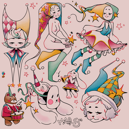 Primary Jester Print